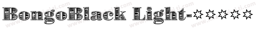 BongoBlack Light字体转换
